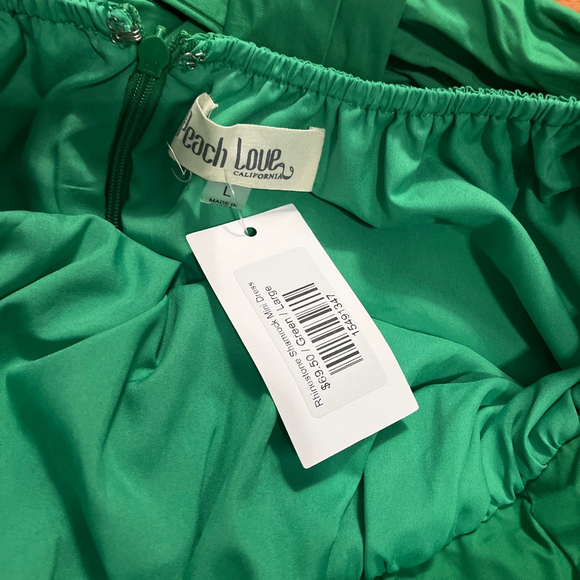 Women's Peach Love Green Shamrock Dress sz Large NWT - Picture 5 of 7